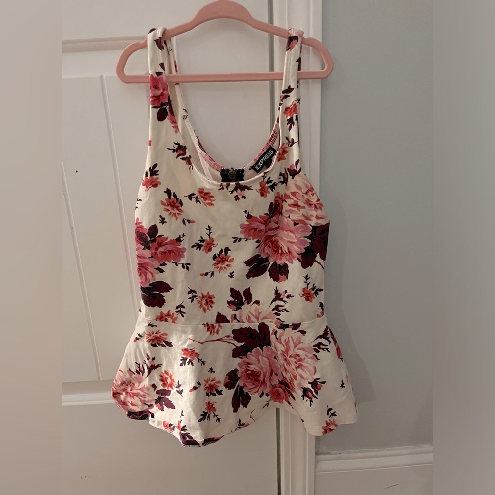 Express size small peplum top